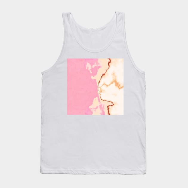 pink and gold abstract digital painting Tank Top by katerina-ez